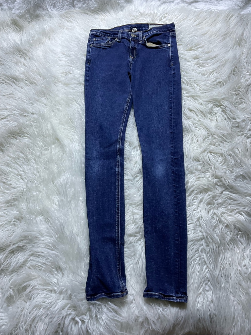 Rag & Bone High Rise Skinny Jeans in Heritage